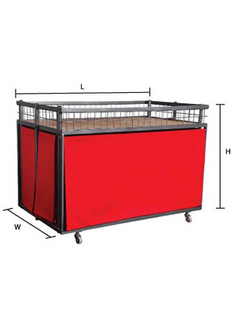 Yepe Canvas Offer Bin w/Plywood a Roller (YPOBCV2-24)
