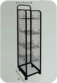 Newspaper Rack w/Roller